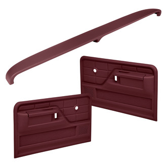 Coverlay® - Maroon Dash Cover and Door Panels Combo Kit