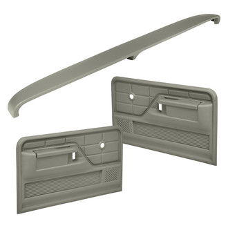 Coverlay® - Taupe Gray Dash Cover and Door Panels Combo Kit