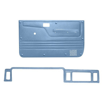 Coverlay® - Light Blue Dash Cover and Door Panels Combo Kit (Full Power Windows)