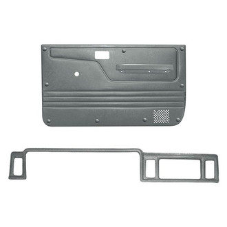 Coverlay® - Light Gray Dash Cover and Door Panels Combo Kit (Full Power Windows)