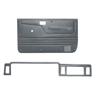 Coverlay® - Medium Gray Dash Cover and Door Panels Combo Kit (Full Power Windows)