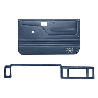 Coverlay® - Dark Blue Dash Cover and Door Panels Combo Kit (No Power Windows)