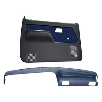 Coverlay® - Dark Blue Dash Cover and Door Panels Combo Kit (Full Power Windows)