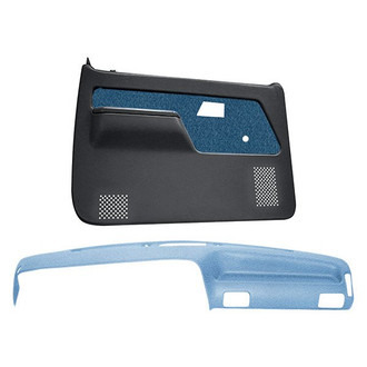 Coverlay® - Light Blue Dash Cover and Door Panels Combo Kit (Full Power Windows)