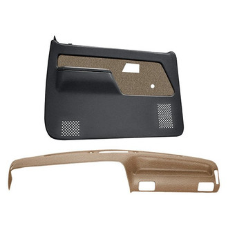 Coverlay® - Light Brown Dash Cover and Door Panels Combo Kit (Full Power Windows)