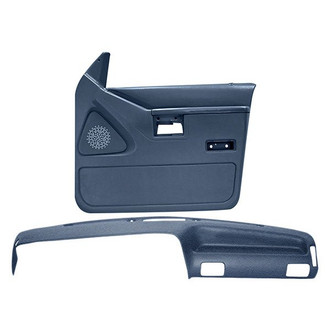 Coverlay® - Dark Blue Dash Cover and Door Panels Combo Kit (Full Power Windows)