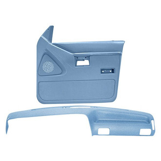 Coverlay® - Light Blue Dash Cover and Door Panels Combo Kit (Full Power Windows)