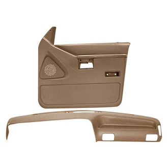 Coverlay® - Light Brown Dash Cover and Door Panels Combo Kit (Full Power Windows)