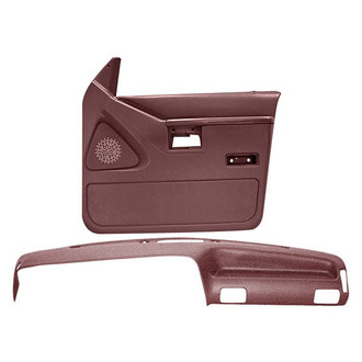 Coverlay® - Maroon Dash Cover and Door Panels Combo Kit (Full Power Windows)