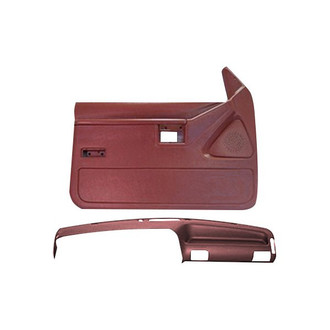 Coverlay® - Red Dash Cover and Door Panels Combo Kit (Full Power Windows)