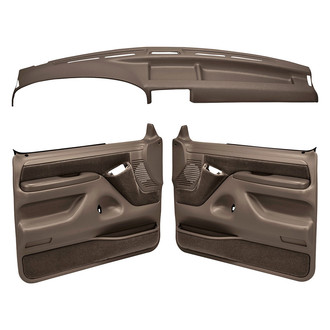 Coverlay® - Dark Brown Dash Cover and Door Panels Combo Kit (Full Power Windows)