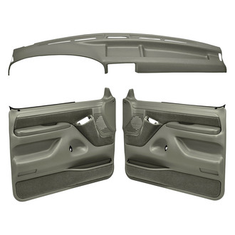 Coverlay® - Taupe Gray Dash Cover and Door Panels Combo Kit (Full Power Windows)