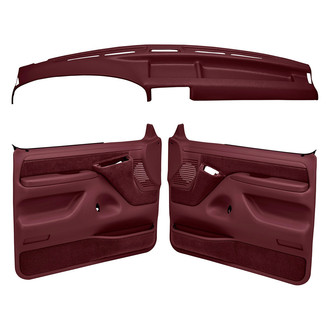 Coverlay® - Maroon Dash Cover and Door Panels Combo Kit