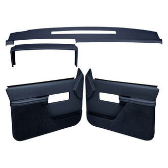 Coverlay® - Dark Blue Dash Cover and Door Panels Combo Kit (Full Power Windows)