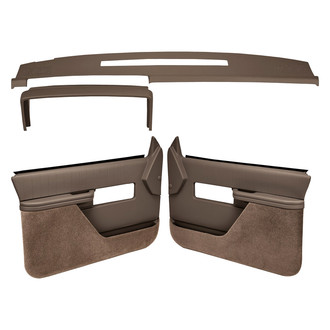 Coverlay® - Dark Brown Dash Cover and Door Panels Combo Kit (Full Power Windows)