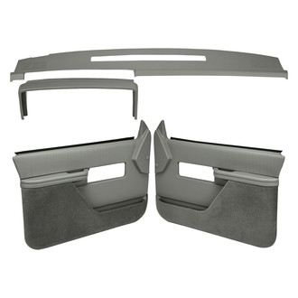 Coverlay® - Medium Gray Dash Cover and Door Panels Combo Kit (Full Power Windows)