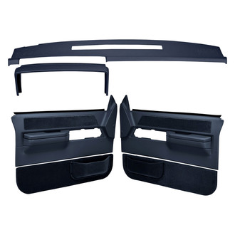 Coverlay® - Dark Blue Dash Cover and Door Panels Combo Kit (Full Power Windows)