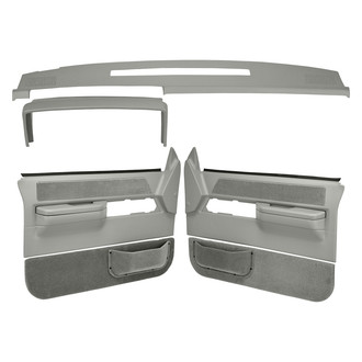 Coverlay® - Light Gray Dash Cover and Door Panels Combo Kit (Full Power Windows)