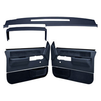 Coverlay® - Dark Blue Dash Cover and Door Panels Combo Kit (No Power Windows)