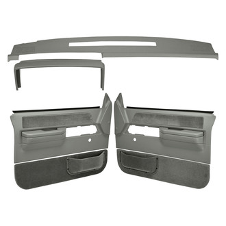 Coverlay® - Medium Gray Dash Cover and Door Panels Combo Kit (No Power Windows)