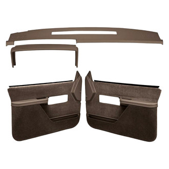 Coverlay® - Dark Brown Dash Cover and Door Panels Combo Kit (Full Power Windows, Full Upholstery)