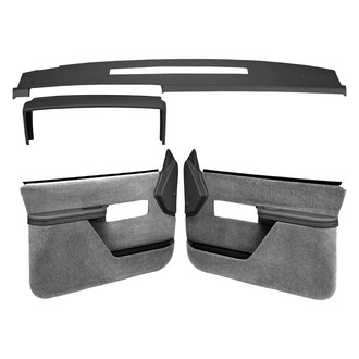 Coverlay® - Dark Gray Dash Cover and Door Panels Combo Kit (Full Power Windows, Full Upholstery)