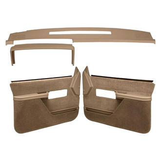 Coverlay® - Light Brown Dash Cover and Door Panels Combo Kit (Full Power Windows, Full Upholstery)