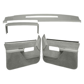 Coverlay® - Light Gray Dash Cover and Door Panels Combo Kit (Full Power Windows, Full Upholstery)