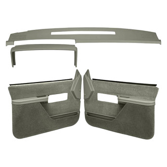 Coverlay® - Taupe Gray Dash Cover and Door Panels Combo Kit (Full Power Windows, Full Upholstery)
