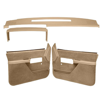 Coverlay® - Neutral Dash Cover and Door Panels Combo Kit (No Power Windows, Full Upholstery)