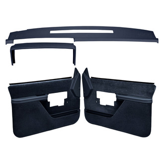 Coverlay® - Dark Blue Dash Cover and Door Panels Combo Kit (Full Power Windows)