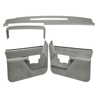 Coverlay® - Light Gray Dash Cover and Door Panels Combo Kit (Full Power Windows)