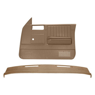 Coverlay® - Light Brown Dash Cover and Door Panels Combo Kit (No Power Windows)
