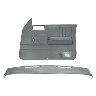 Coverlay® - Light Gray Dash Cover and Door Panels Combo Kit (No Power Windows)