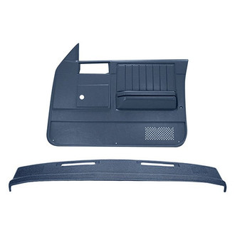 Coverlay® - Dark Blue Dash Cover and Door Panels Combo Kit (Power Windows)