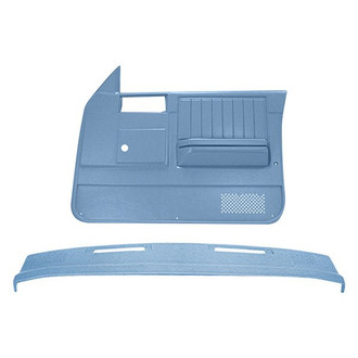 Coverlay® - Light Blue Dash Cover and Door Panels Combo Kit (Power Windows)