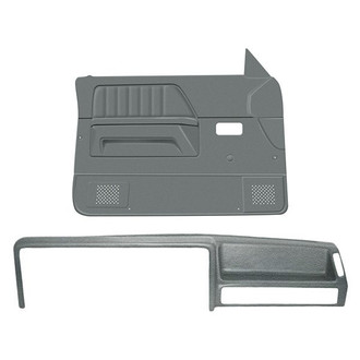 Coverlay® - Light Gray Dash Cover and Door Panels Combo Kit (Full Power Windows)