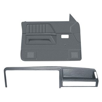 Coverlay® - Medium Gray Dash Cover and Door Panels Combo Kit (Full Power Windows)