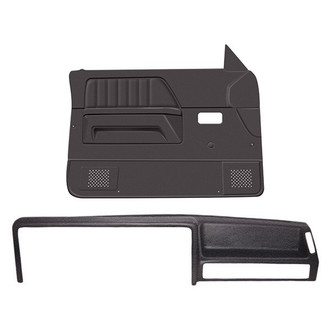 Coverlay® - Dark Brown Dash Cover and Door Panels Combo Kit (No Power Windows)
