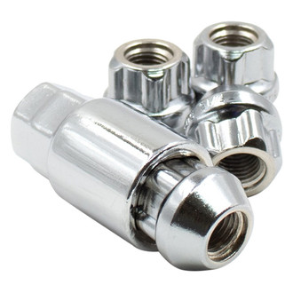 Coyote Accessories® - Chrome Cone Seat Acorn Bulge Open End Wheel Locks