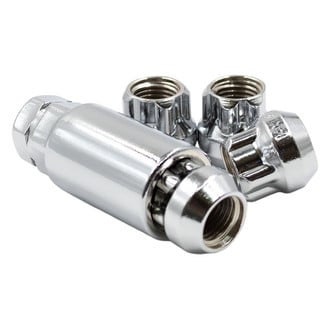 Coyote Accessories® - Chrome Cone Seat Acorn Bulge Open End Wheel Locks