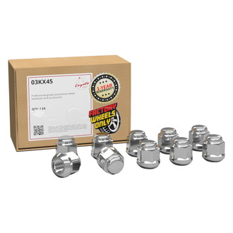 Coyote Accessories® - Chrome Radius/Ball Seat OE Style Honda Lug Wheel Installation Kit