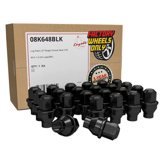 Coyote Accessories® - Black E-T/Ultra Seat Bulge Lug Wheel Installation Kit