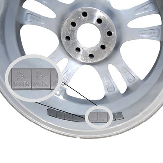 Coyote Accessories® 10009F - Chrome Roll Adhesive Wheel Weights