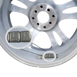 Coyote Accessories® 10015F - Chrome Roll Adhesive Wheel Weights