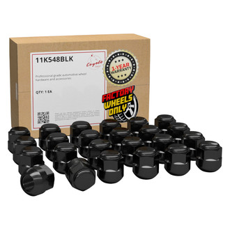 Coyote Accessories® - Black Radius/Ball Seat OE Style Honda Lug Wheel Installation Kit