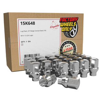 Coyote Accessories® - Chrome E-T/Ultra Seat Bulge Lug Wheel Installation Kit