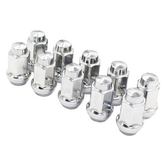 Coyote Accessories® - Chrome Cone Seat OE Style Ford Lug Wheel Installation Kit