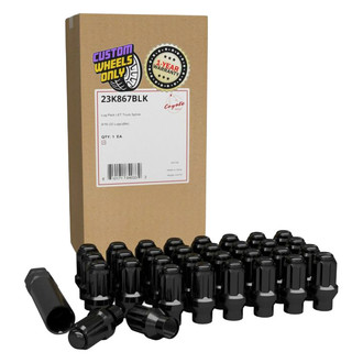 Coyote Accessories® - Black E-T/Ultra Seat Spline Lug Wheel Installation Kit
