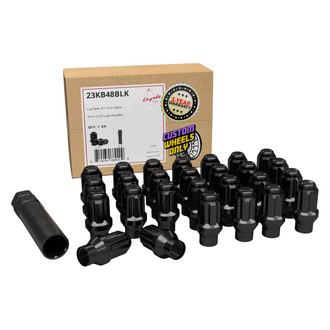 Coyote Accessories® - Black E-T/Ultra Seat Spline Lug Wheel Installation Kit